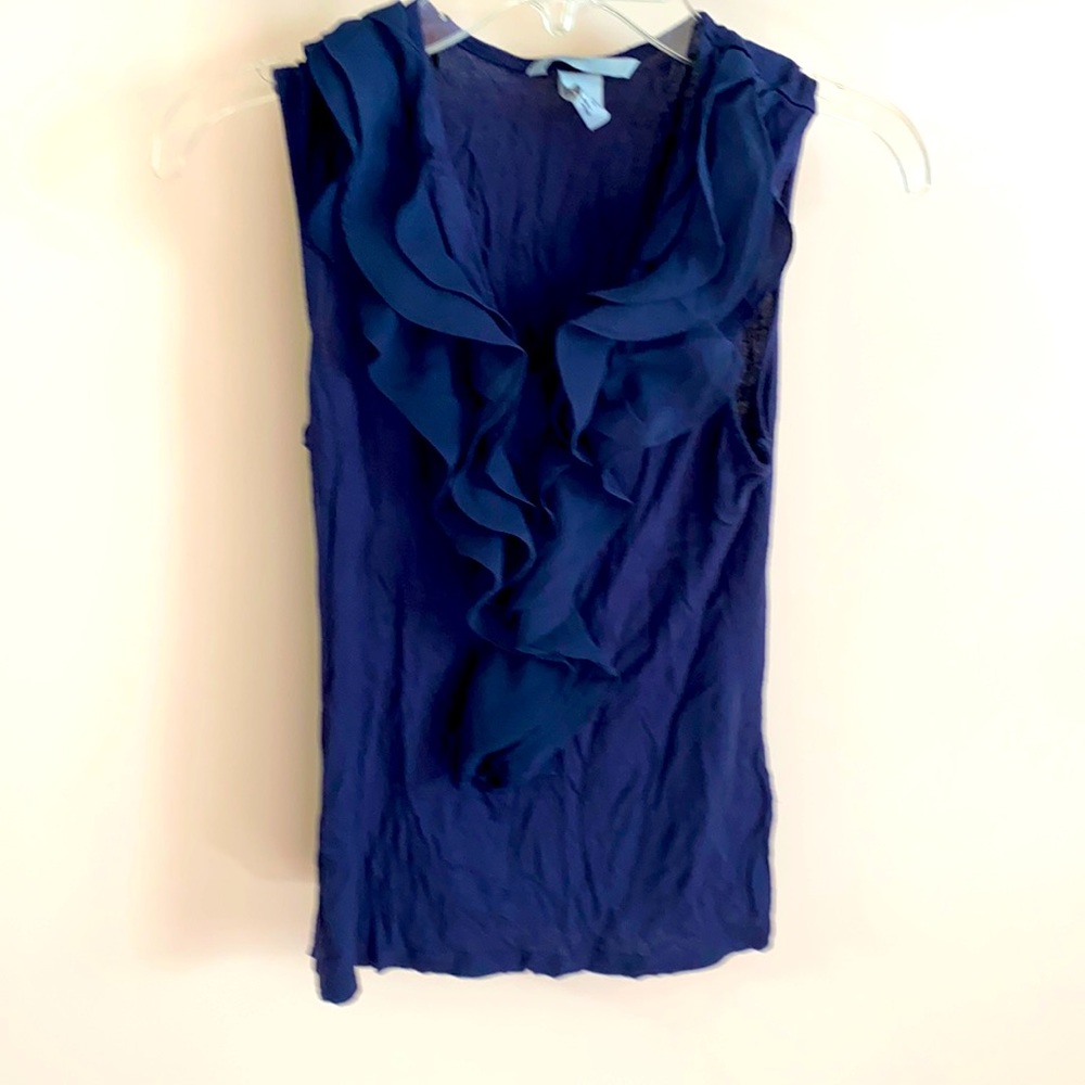 Ruffle sleeveless top